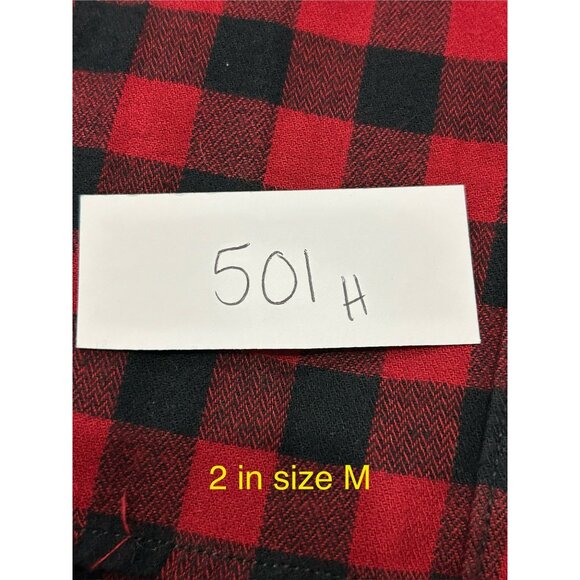 Carhartt Womens Medium Rugged Flex Loose Fit Flannel Top Red Black Buffalo Plaid - Picture 9 of 9